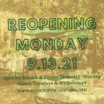 Reopening on 9/13/21; Open Thurs.-Mon. Photo